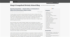 Desktop Screenshot of blog.kingsdivinity.org