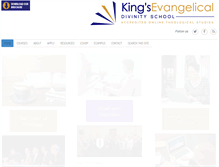 Tablet Screenshot of kingsdivinity.org