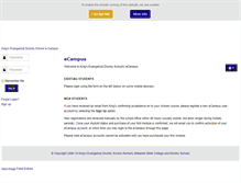 Tablet Screenshot of ecampus.kingsdivinity.org